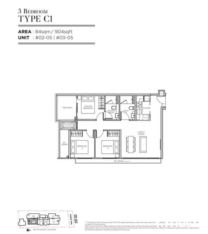 Sea Pavilion Residences,494 Upper East Coast Road,Entire unit,3 Bedrooms,Condominiums
