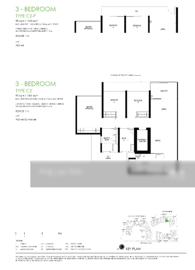 Daintree Residence 11H Toh Tuck Road,3,1001 Sqft, Condominiums
