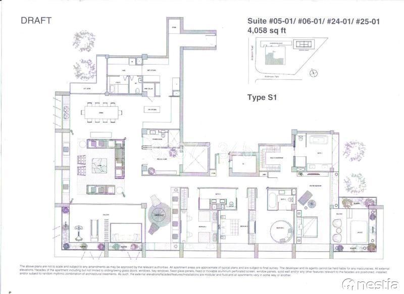 Le Nouvel Ardmore 1A Ardmore Park,4+,4058 Sqft, Condominiums