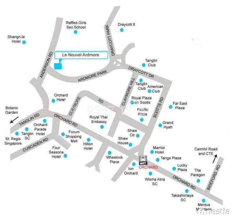 Le Nouvel Ardmore 1A Ardmore Park,4+,4058 Sqft, Condominiums